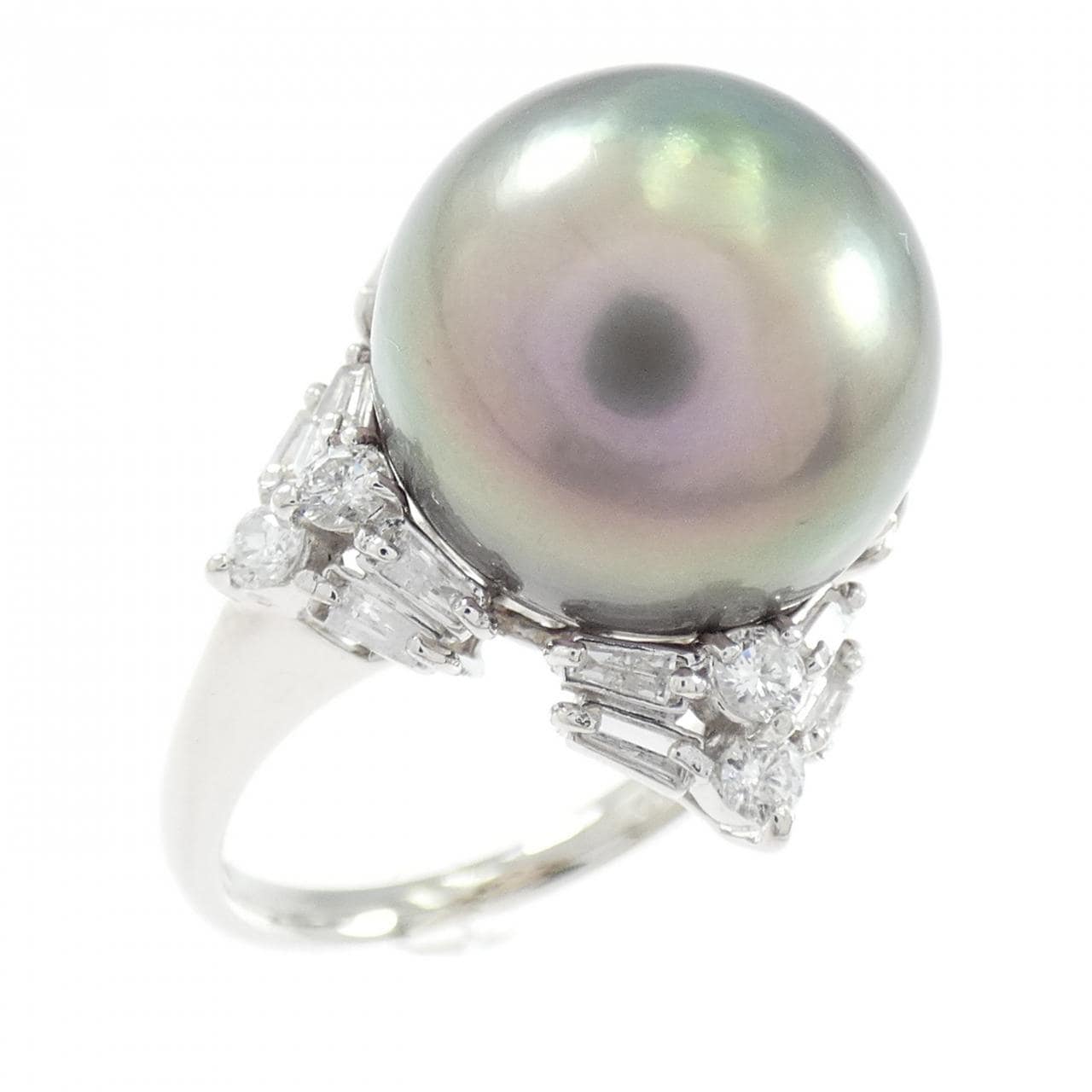 PT900 黒蝶パール リング 13.4mm