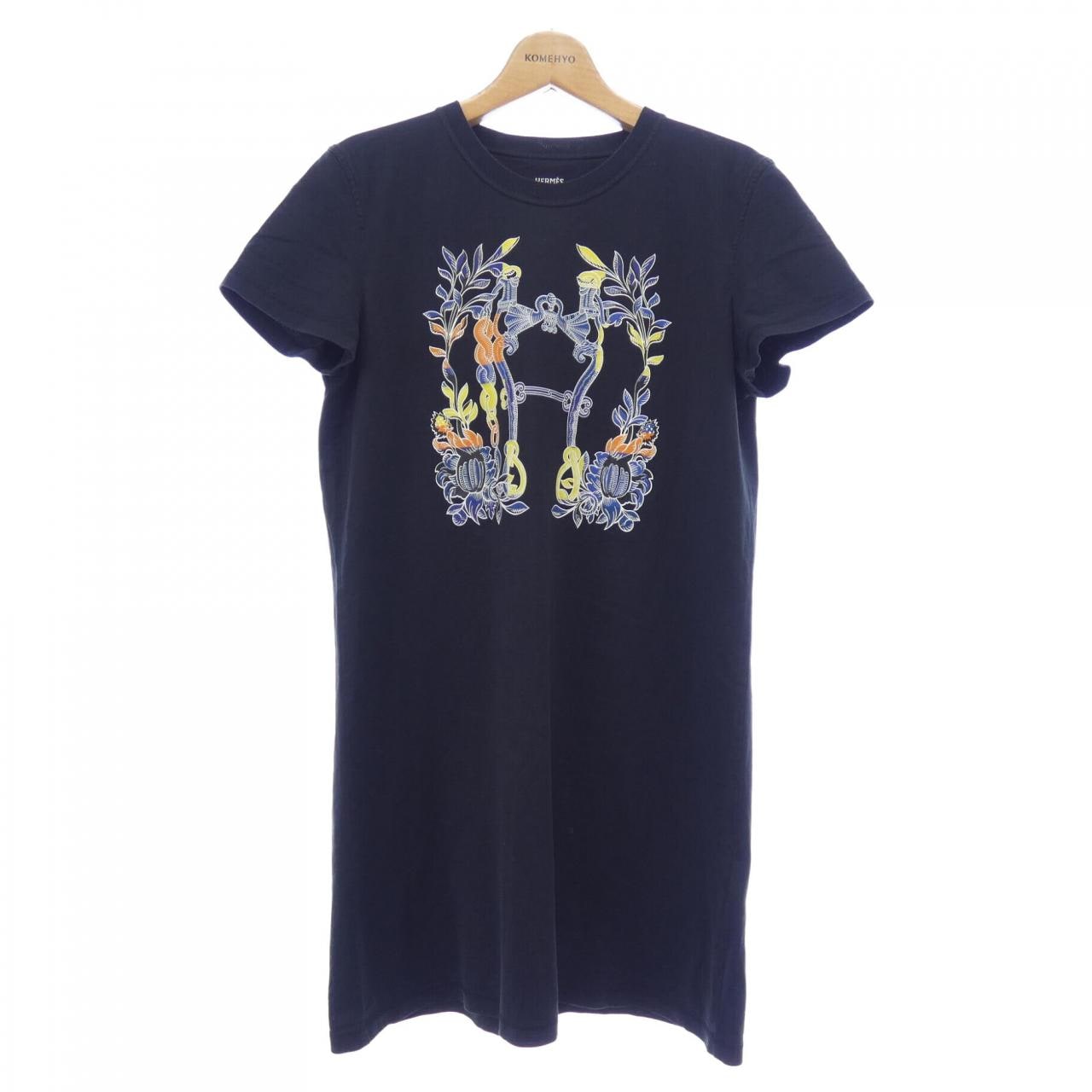 エルメス HERMES CARTOUCHE　デッラ･カヴァッレリア 4E4530DA カットワンピース