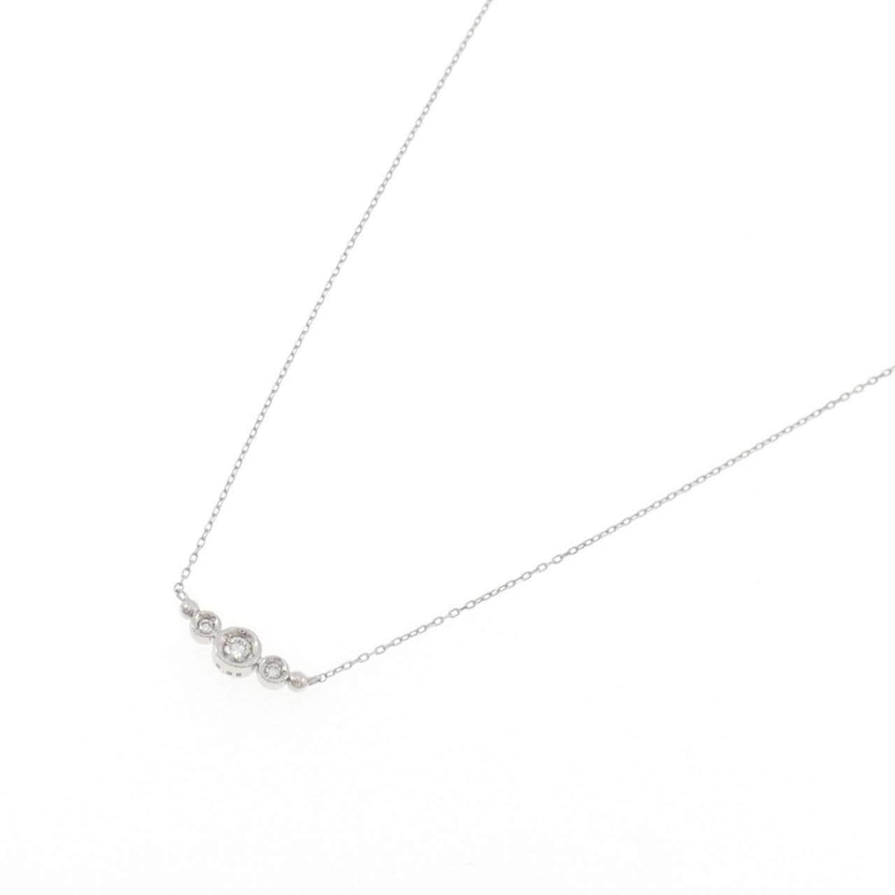 K10WG ダイヤモンド ネックレス 0.05CT