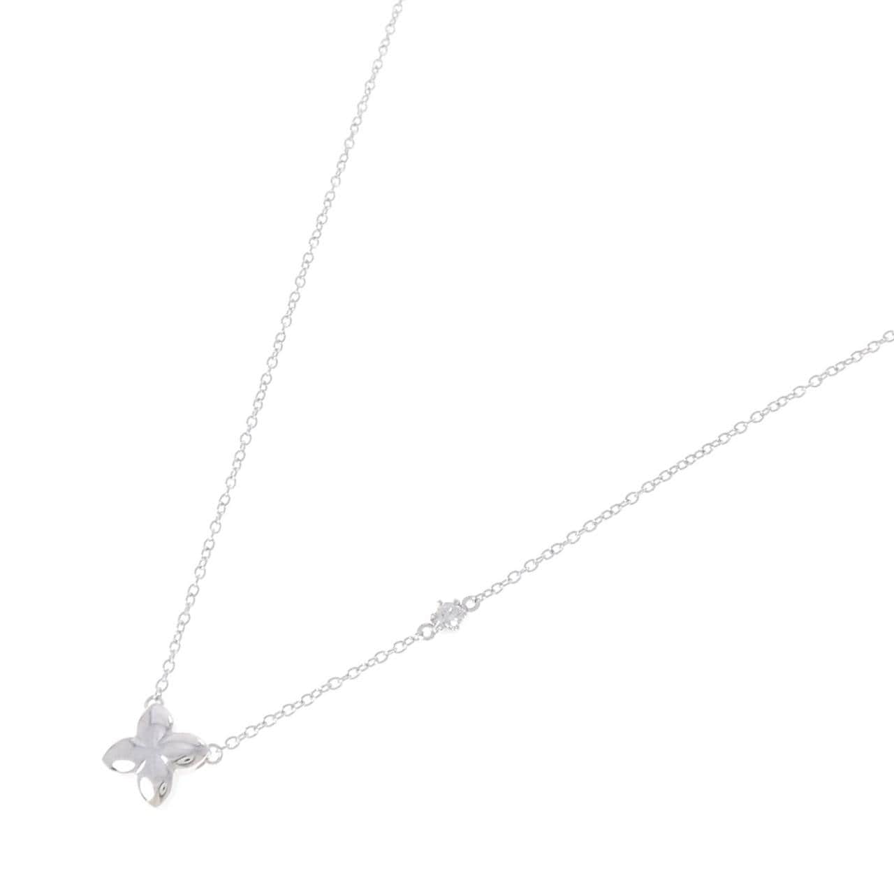 K18WG ダイヤモンド ネックレス 0.05CT