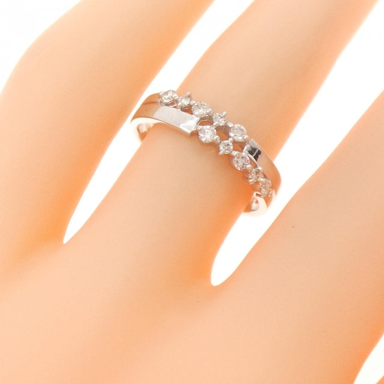 K18WG ダイヤモンド リング 0.20CT