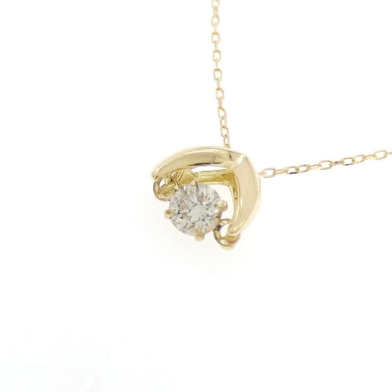 K18YG ダイヤモンド ネックレス 0.10CT