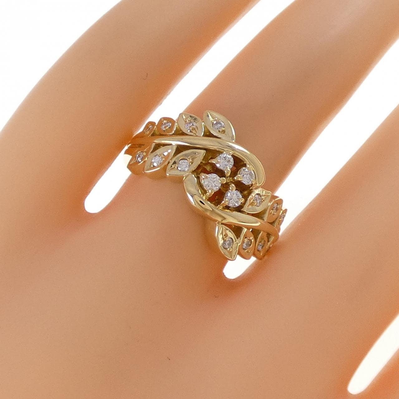 K18YG ダイヤモンド リング 0.24CT