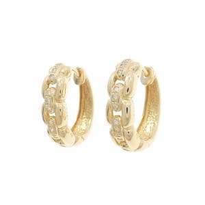 K18YG Diamond earrings 0.14CT