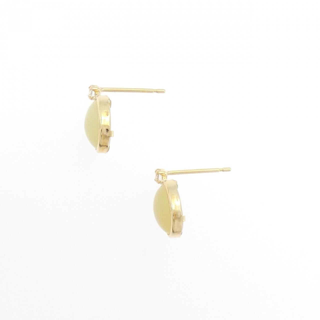 【新品】K18YG オパール ピアス