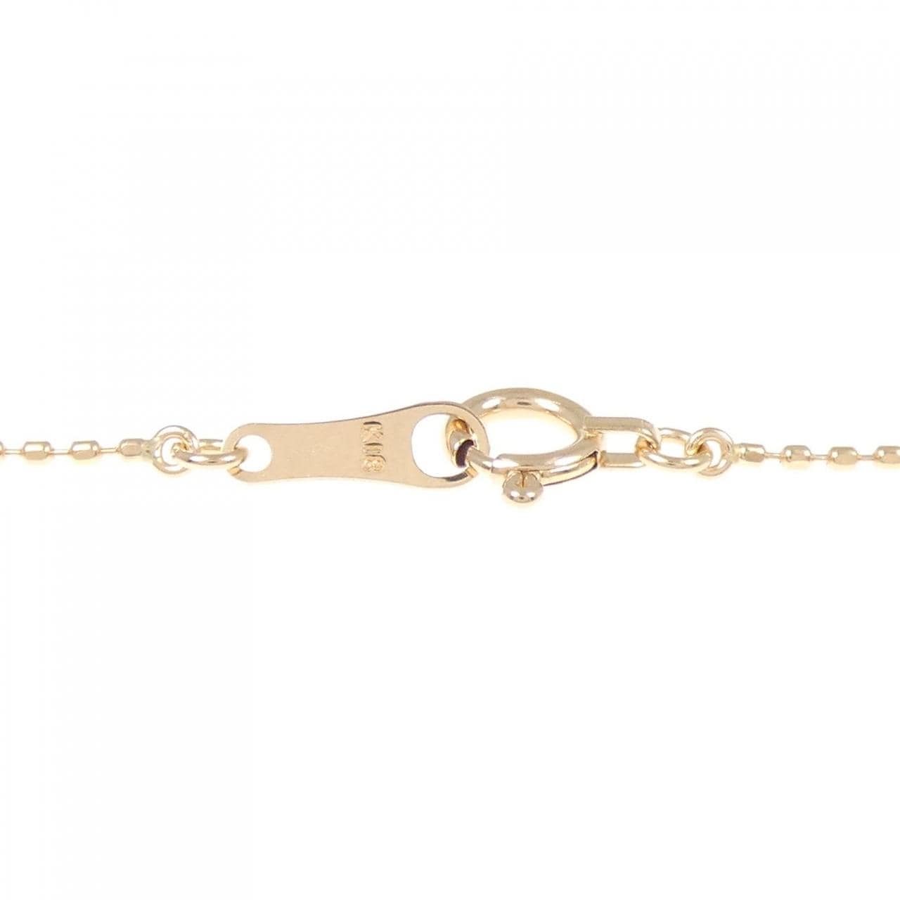 K18PG ハート ダイヤモンド ネックレス 0.09CT