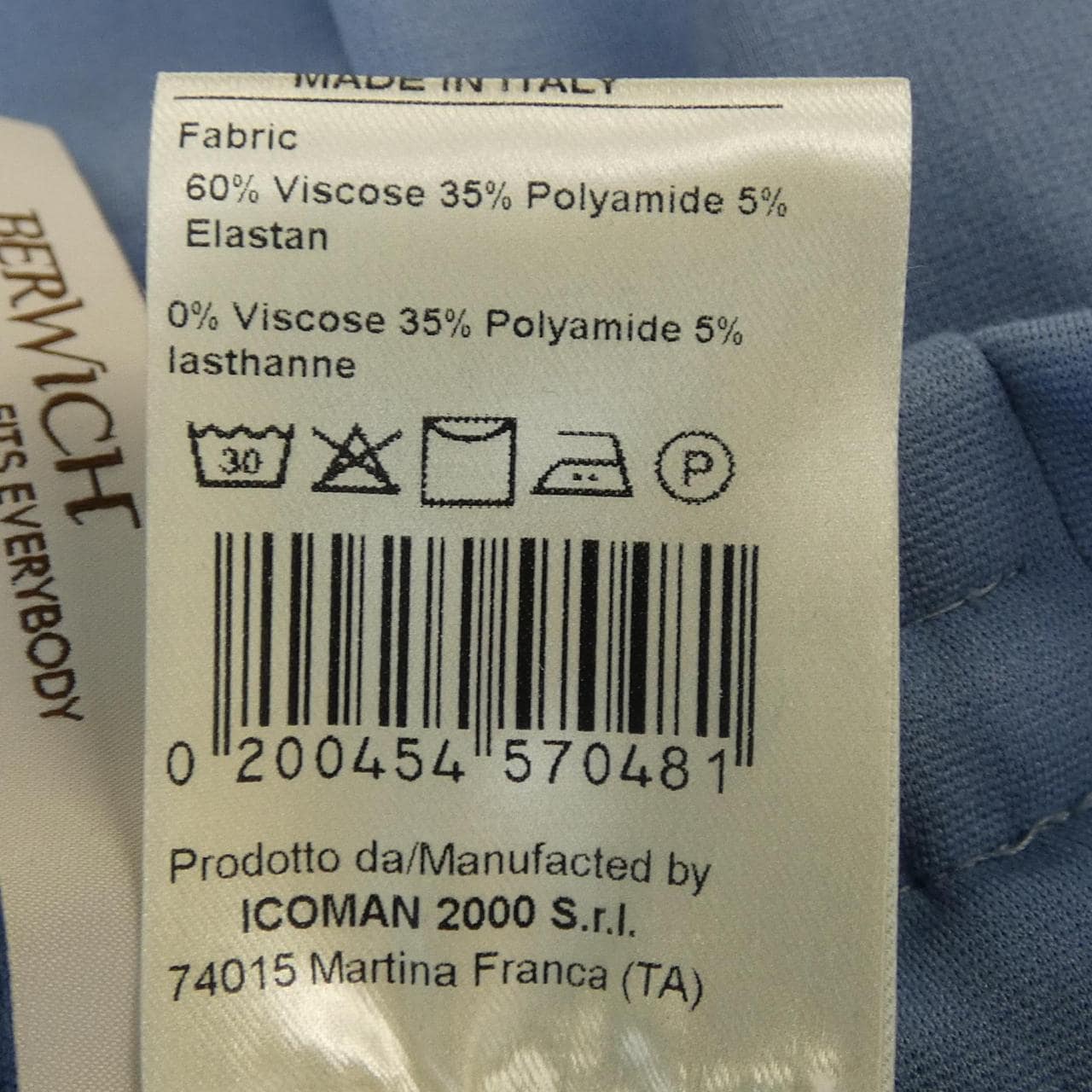 ベルウィッチ BERWICH ショートパンツ