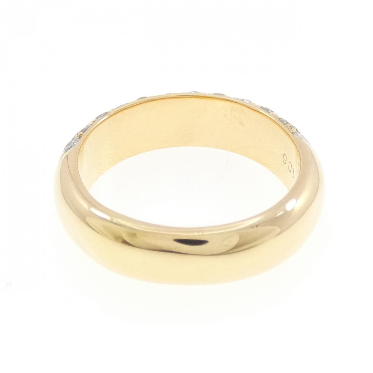 K18YG パヴェ ダイヤモンド リング 1.06CT