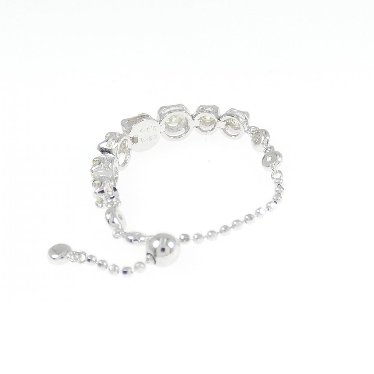 K18WG ダイヤモンド リング 0.35CT