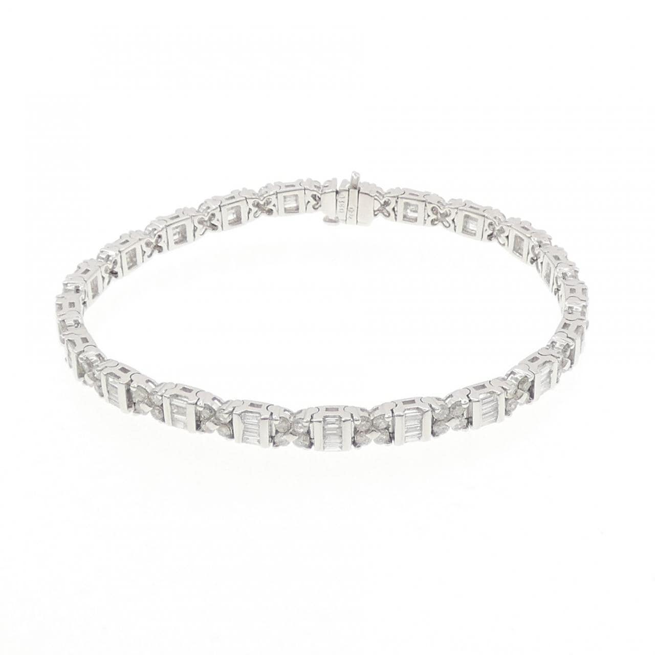 750WG ダイヤモンド ブレスレット 3.20CT