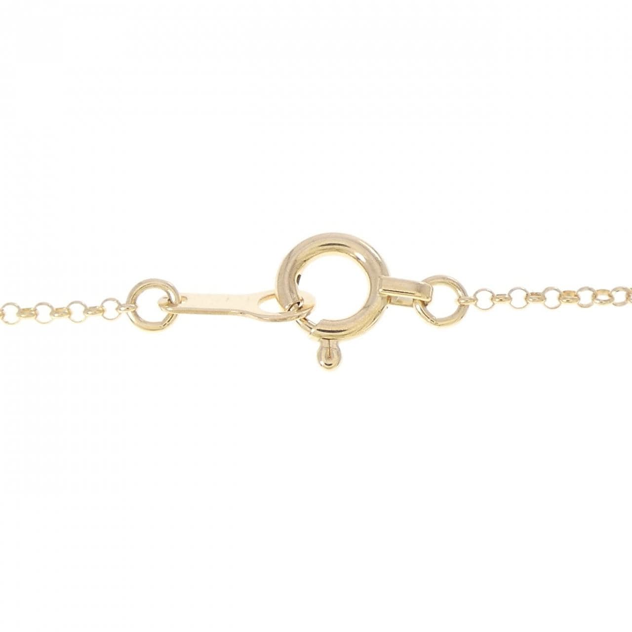 K18PG/K18YG リボン ダイヤモンド ネックレス 0.55CT