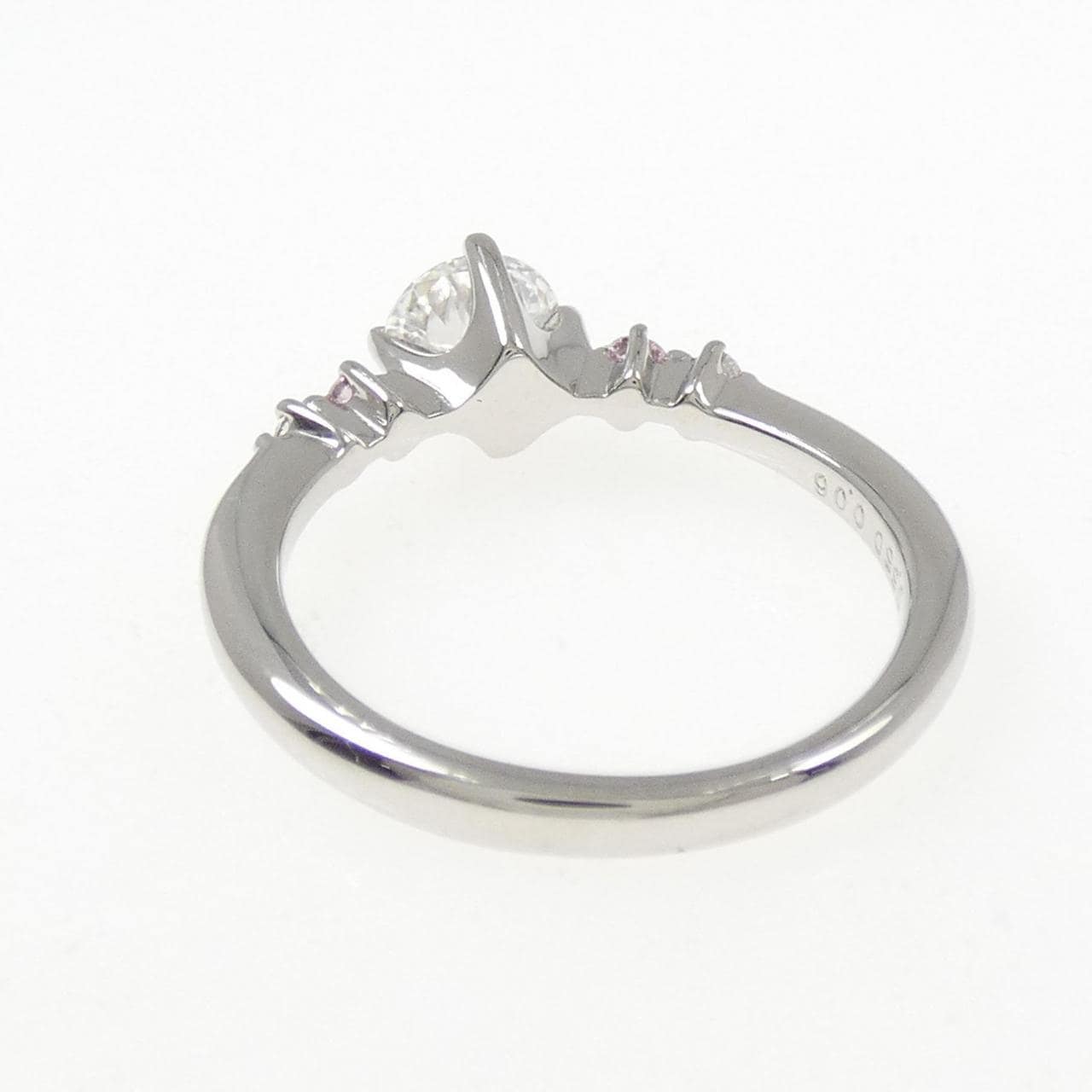 PT950 ダイヤモンド リング 0.550CT D VS1 3EXT H&C