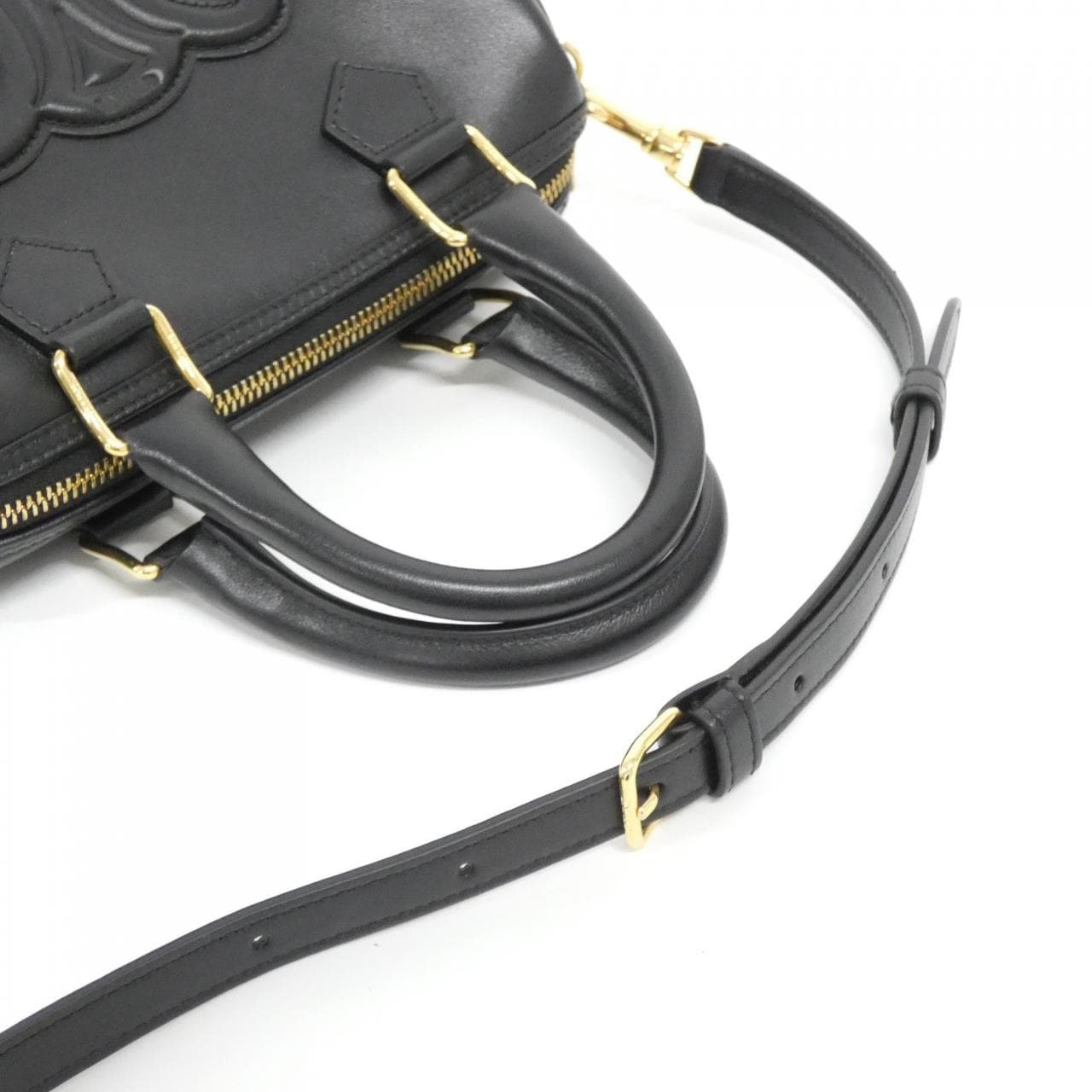 セリーヌ スモール ボストン キュイル トリオンフ 197583DU3 ボストンバッグ