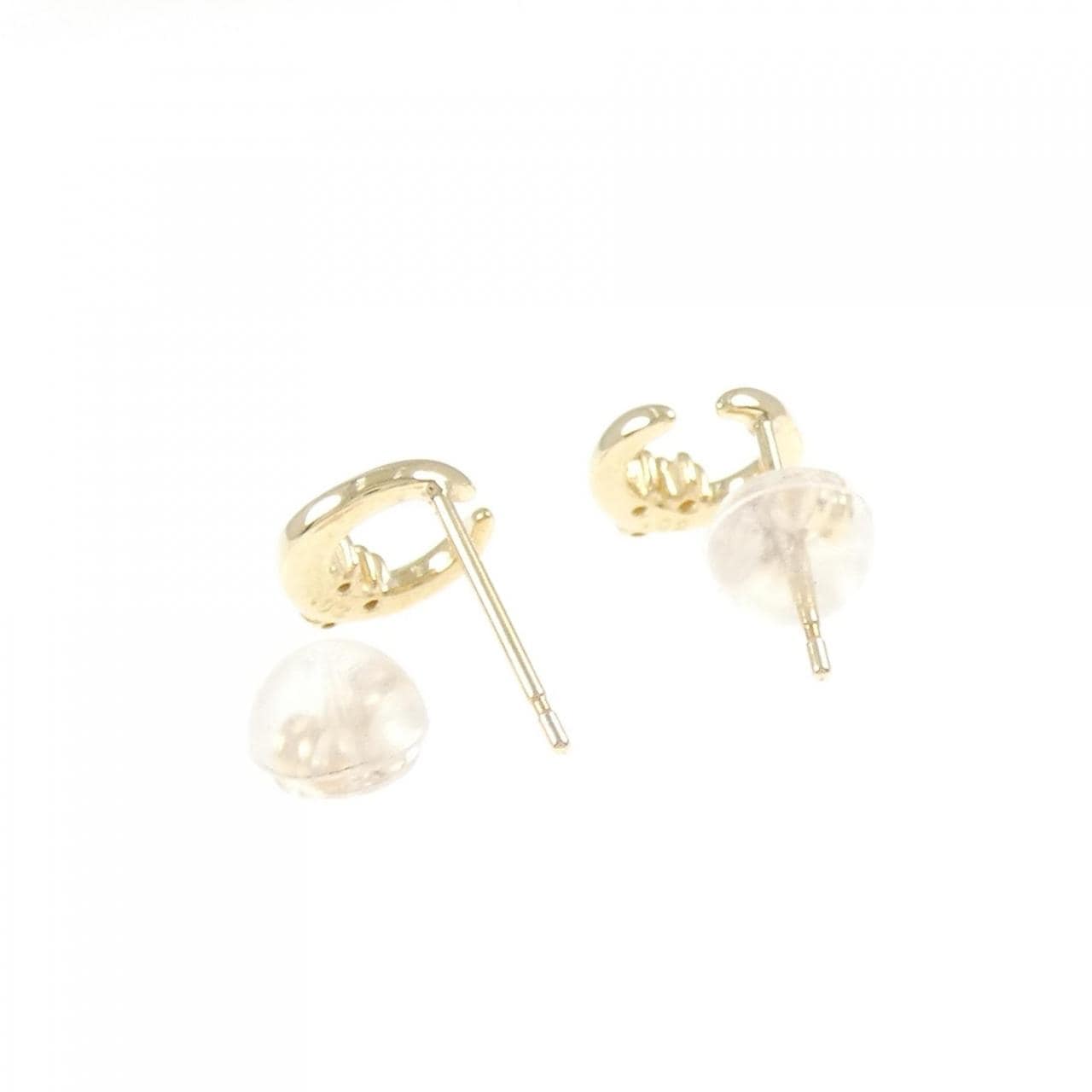【新品】K10YG ダイヤモンド ピアス 0.04CT