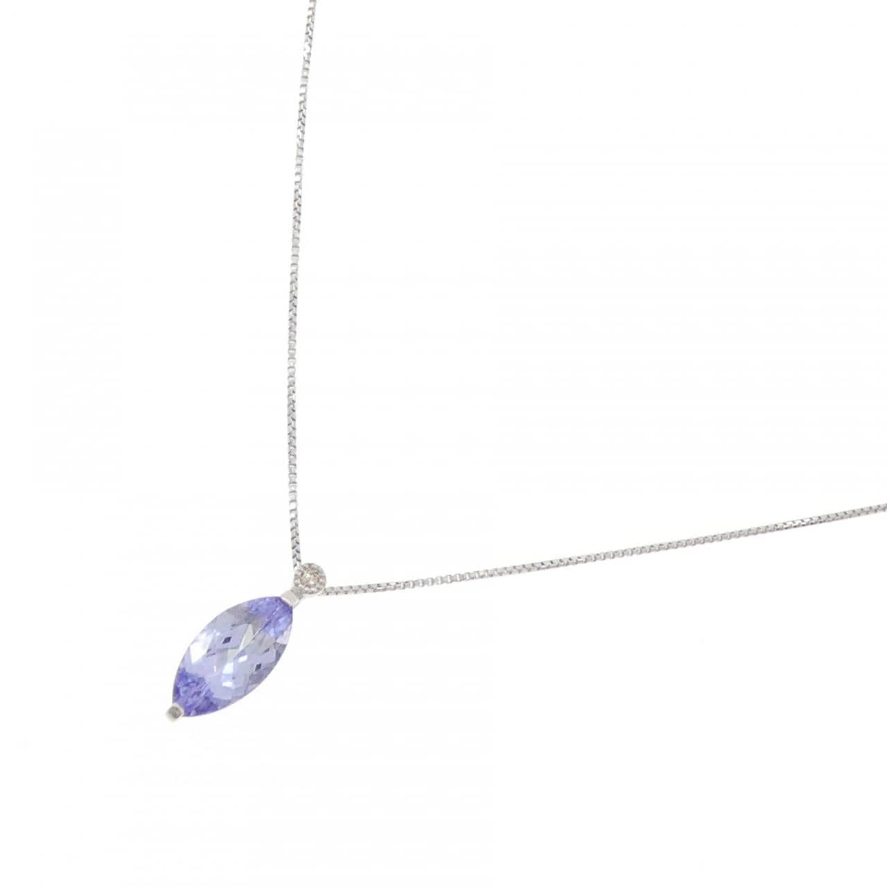 PT900/PT850 タンザナイト ネックレス 1.00CT