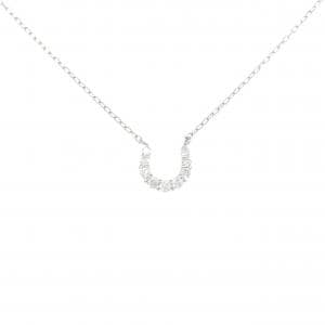 PT850 ホースシュー ダイヤモンド ネックレス 0.09CT