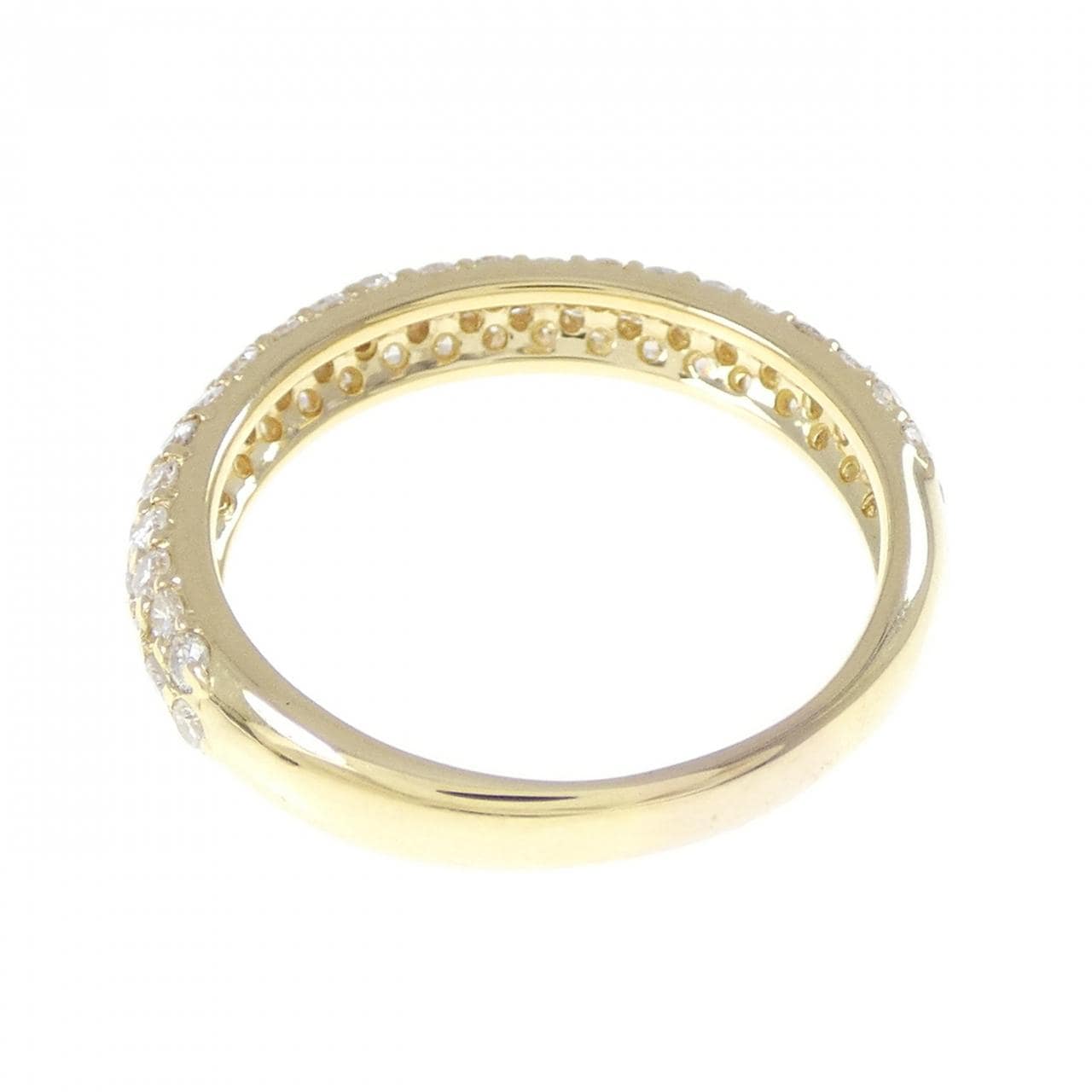 K18YG パヴェ ダイヤモンド リング 0.74CT