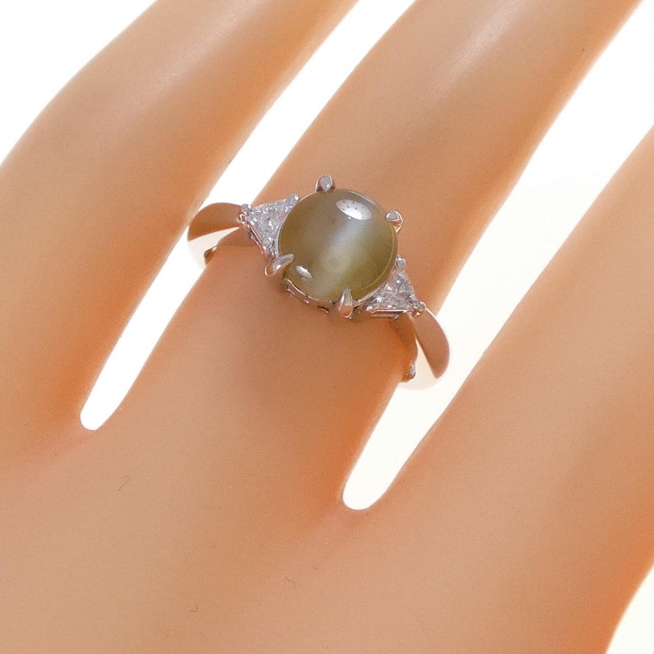 PT900 クリソベリルキャッツアイ リング 2.35CT