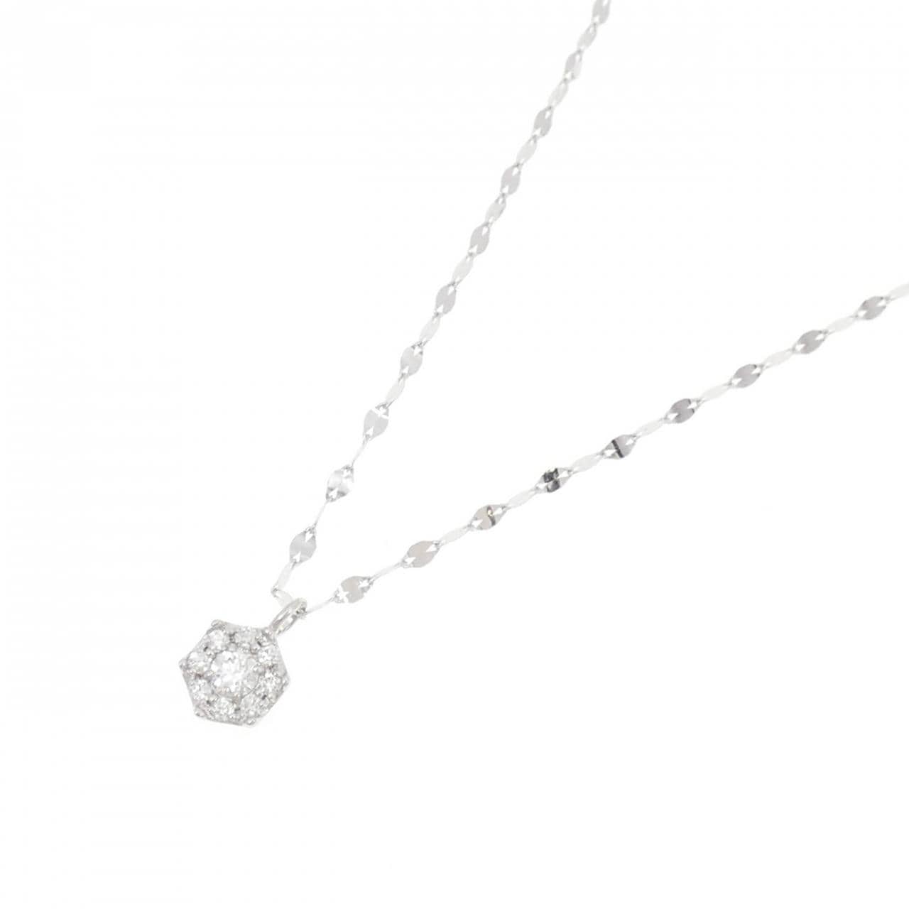 PT900/PT850 ダイヤモンド ネックレス 0.14CT
