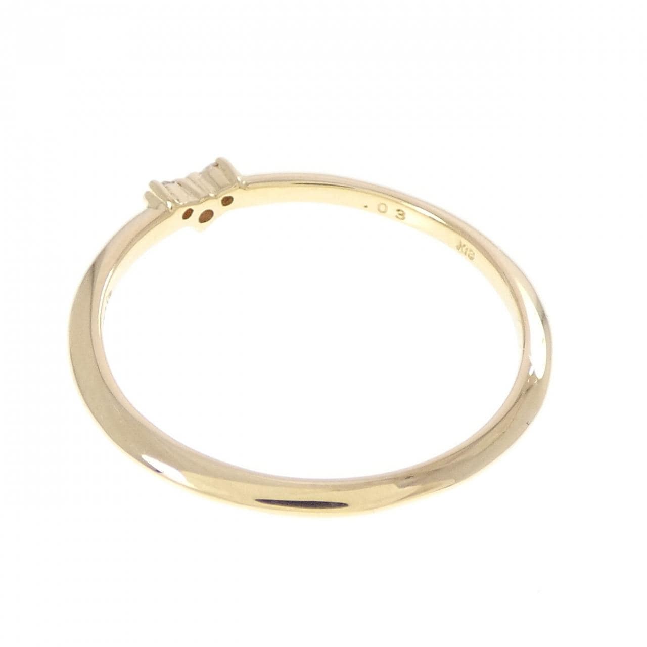 アガット ダイヤモンド リング 0.03CT