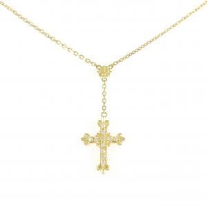アーカー クロス ダイヤモンド ネックレス 0.10CT