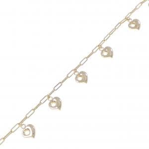 K18YG ハート ブレスレット