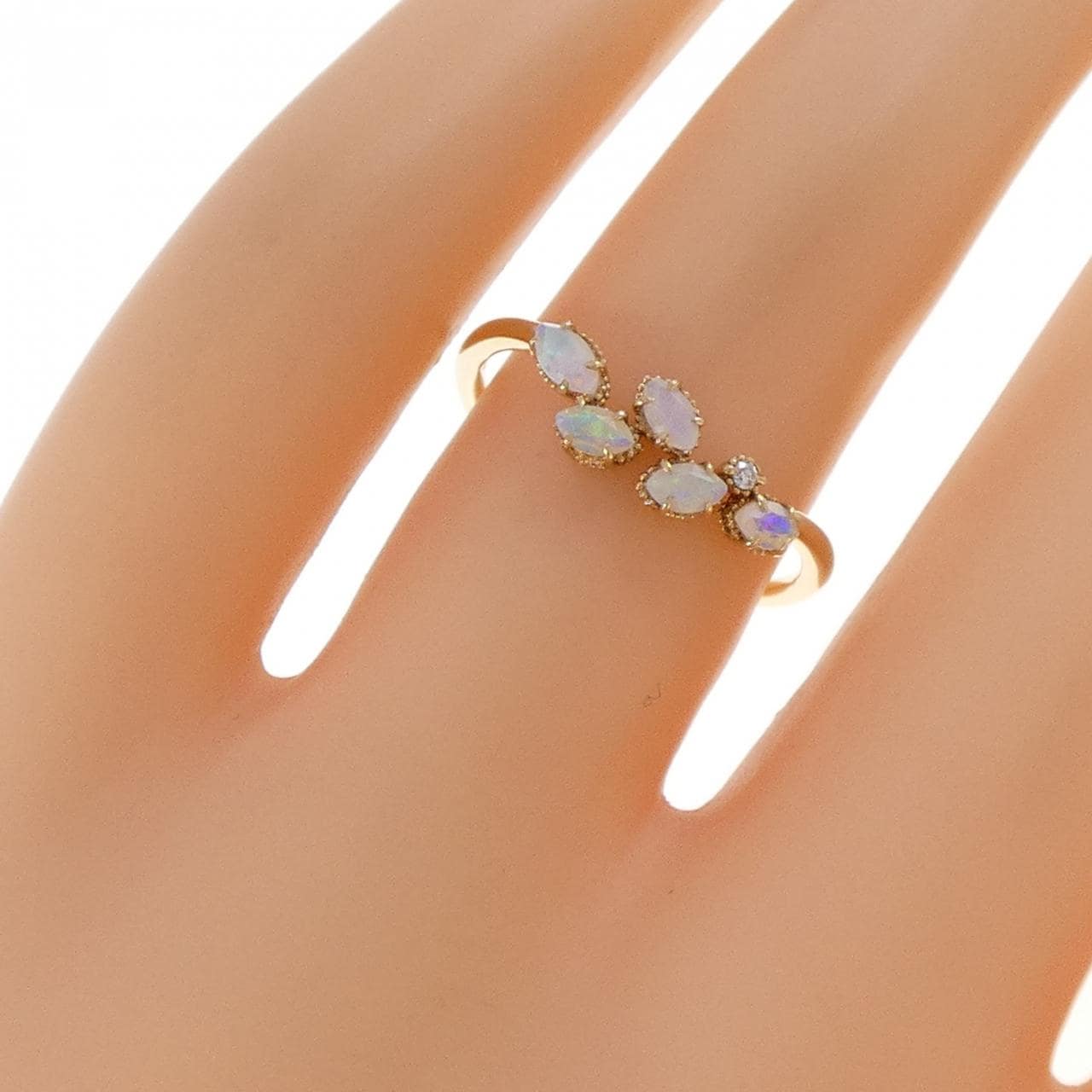 アガット オパール リング