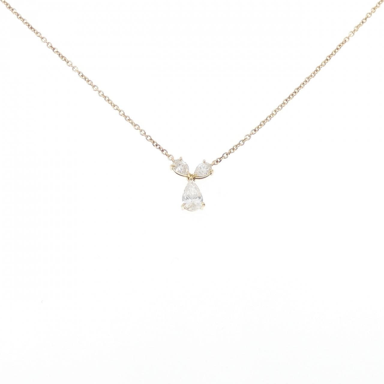 K18YG ダイヤモンド ネックレス 0.56CT