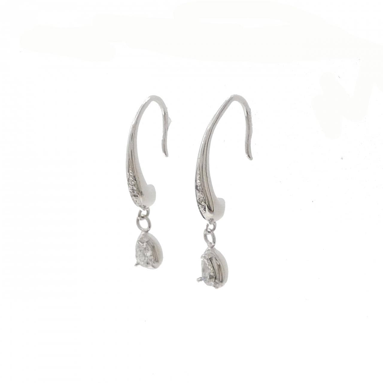 PT900/K14WG ダイヤモンド ピアス 0.21CT