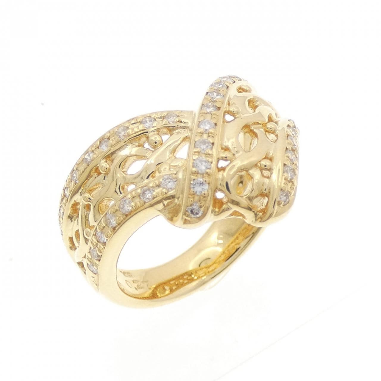 K18YG ダイヤモンド リング 0.27CT