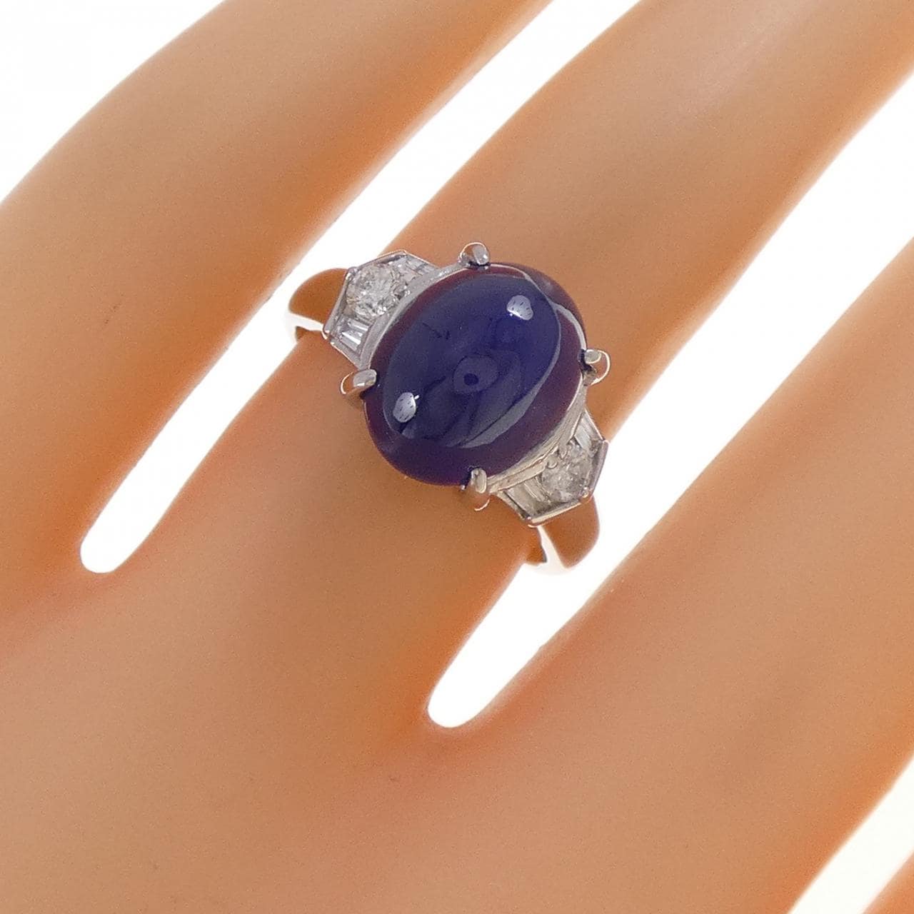 PT900 サファイヤ リング 5.338CT