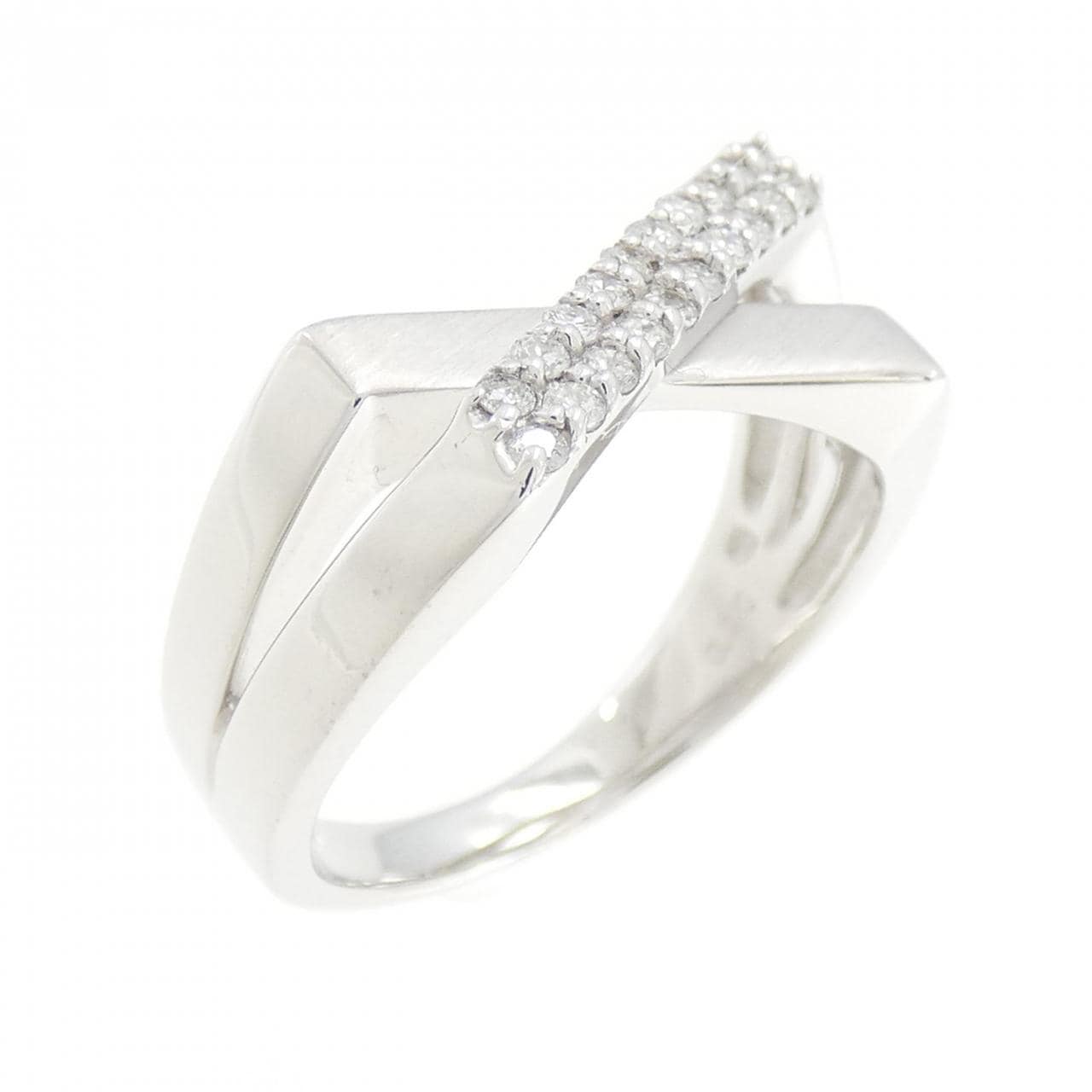 K18WG ダイヤモンド リング 0.20CT