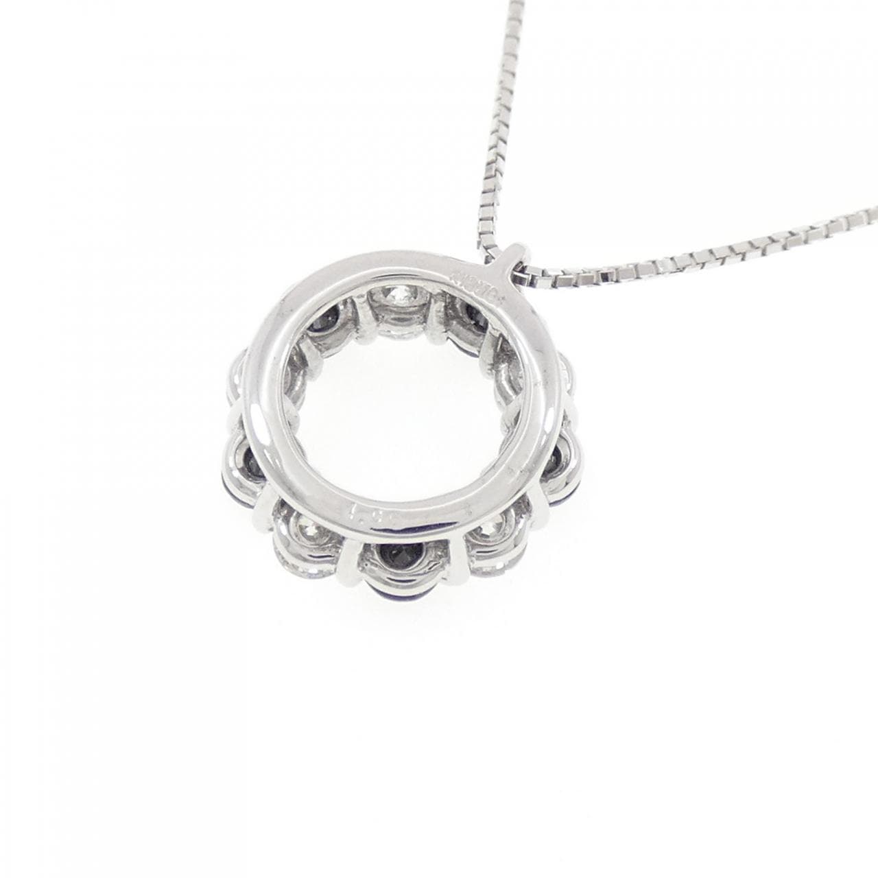 K18WG ダイヤモンド ネックレス 1.00CT