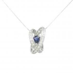 K18WG サファイヤ ネックレス 0.61CT