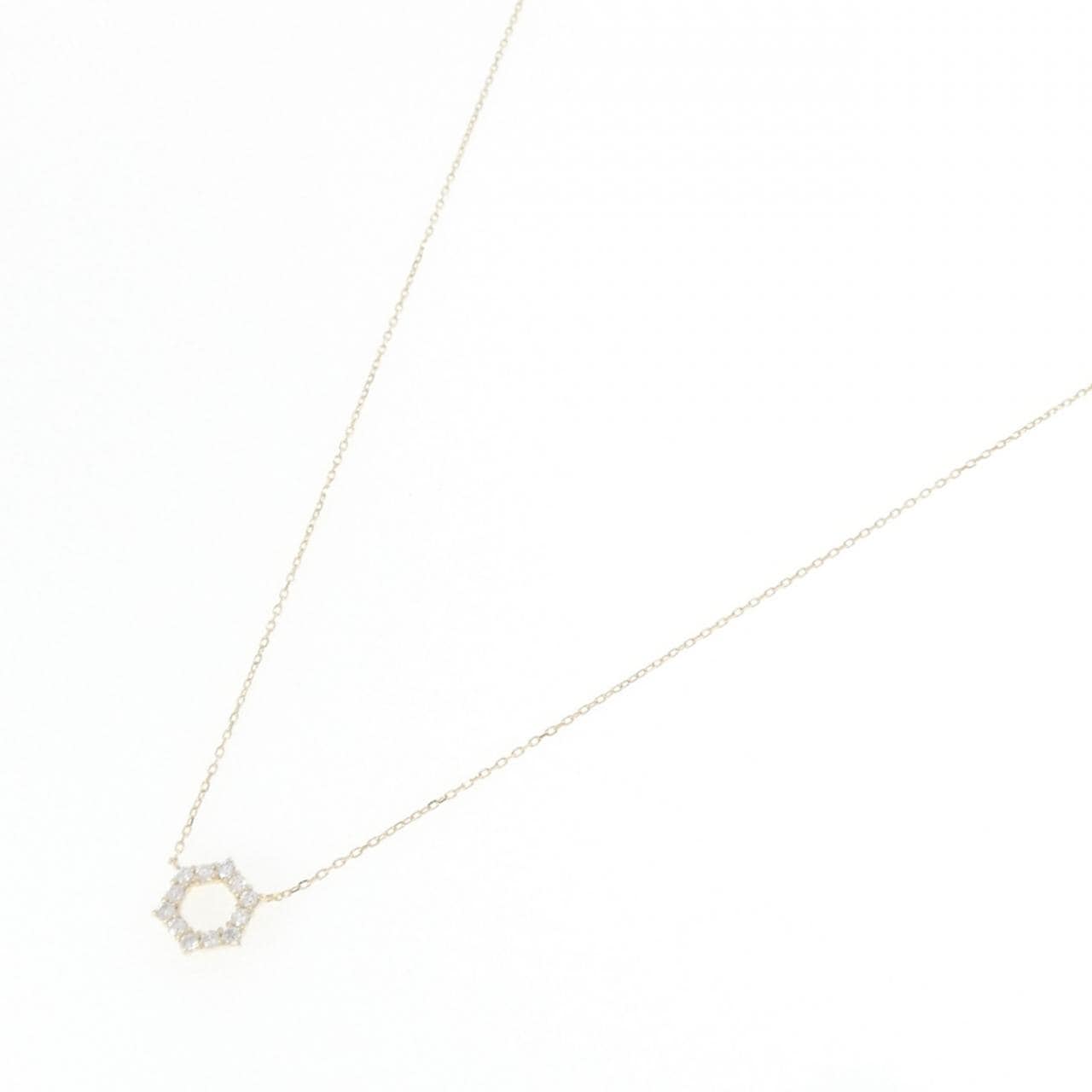 【リメイク】K10YG ダイヤモンド ネックレス 0.20CT