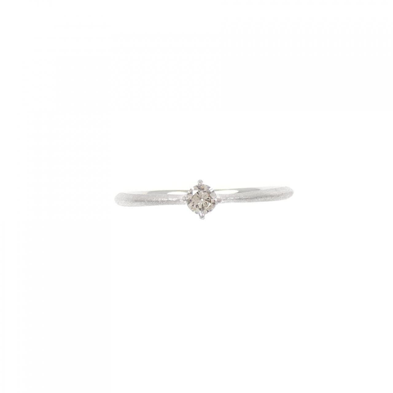 K18WG ダイヤモンド リング 0.09CT