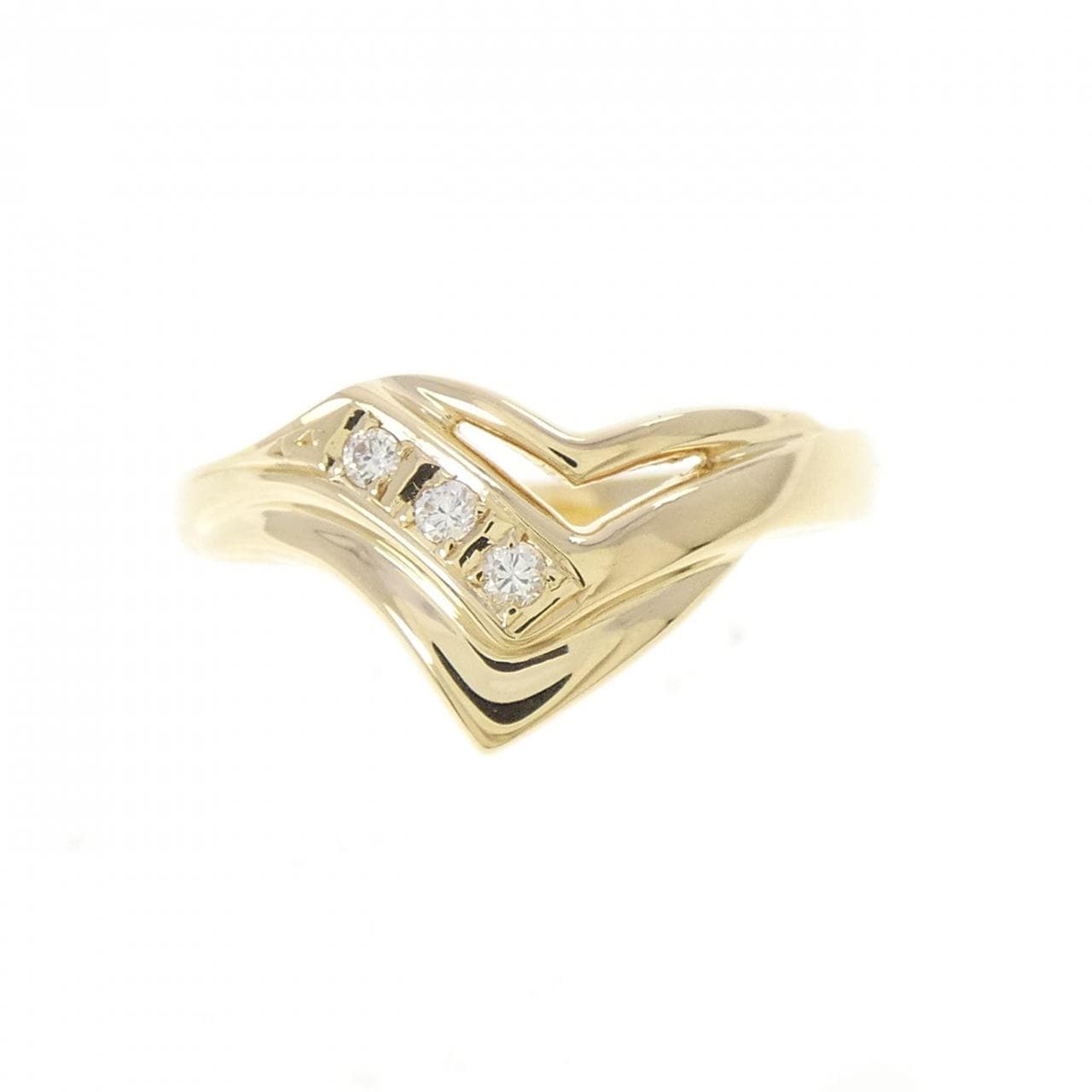 K18YG ダイヤモンド リング