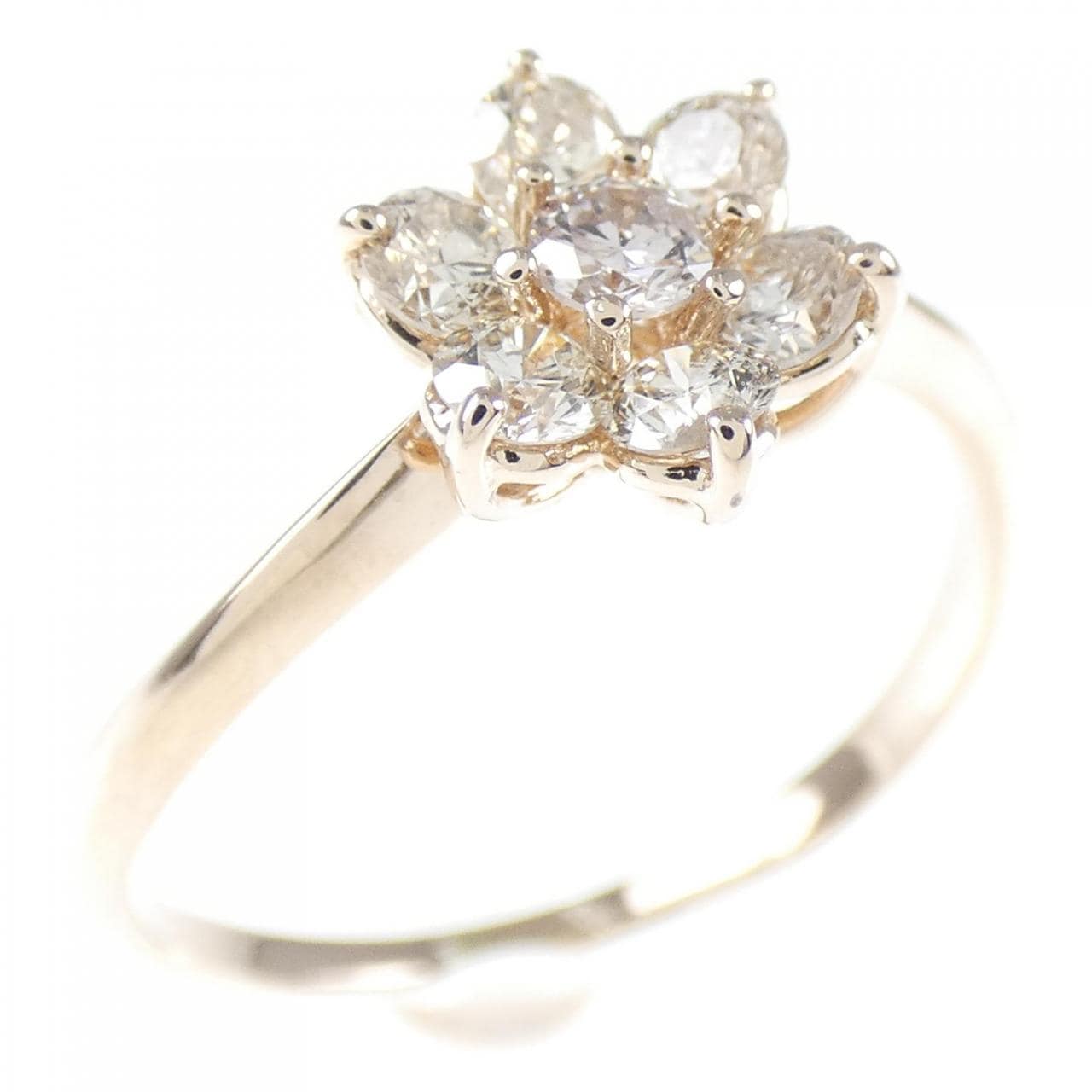 コメ兵｜K18PG フラワー ダイヤモンド リング 0.50CT｜ジュエリー ...