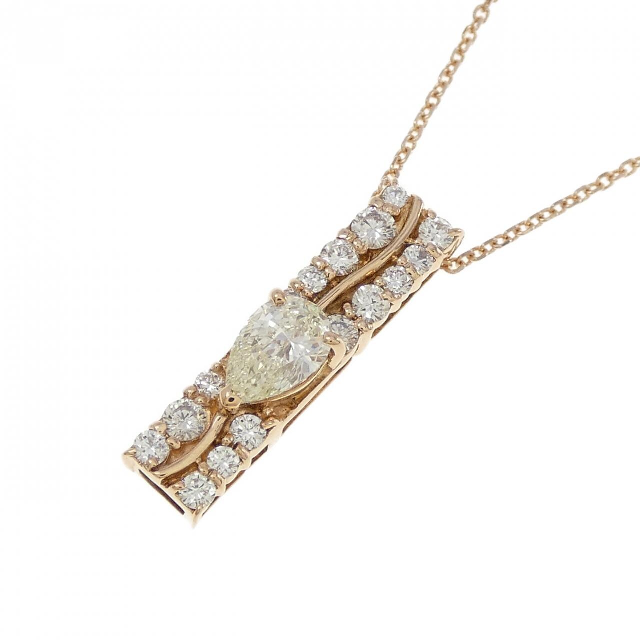 K18PG ダイヤモンド ネックレス 0.302CT