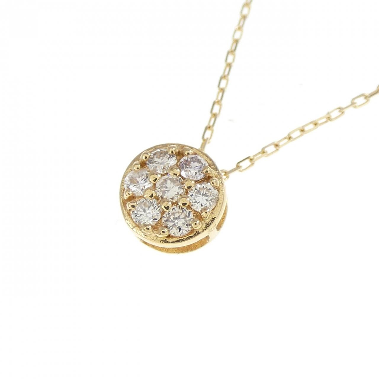 [BRAND NEW] K18YG Diamond necklace 0.10CT