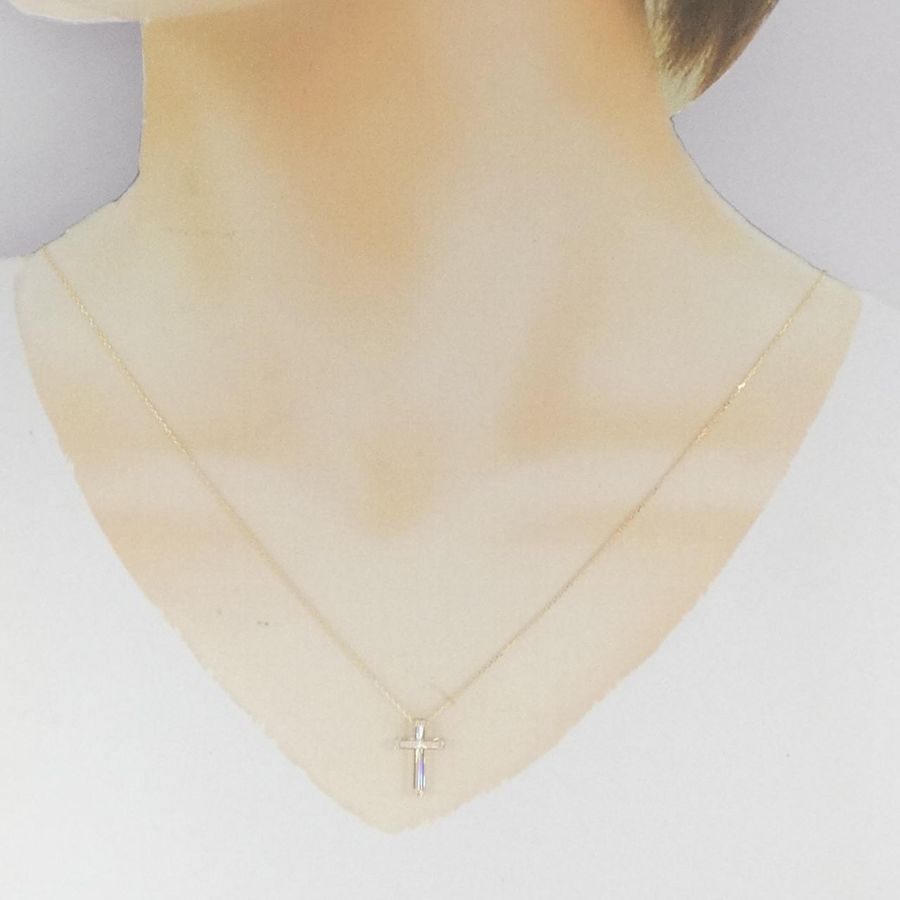 【新品】K18YG/K18WG ダイヤモンド ネックレス 0.03CT