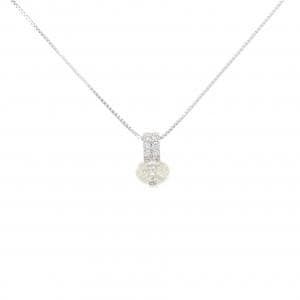 PT900/K18WG ダイヤモンド ネックレス 0.624CT