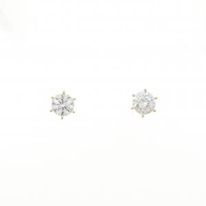 【新品】K18YG ダイヤモンド ピアス 0.262CT 0.260CT G SI1 Good
