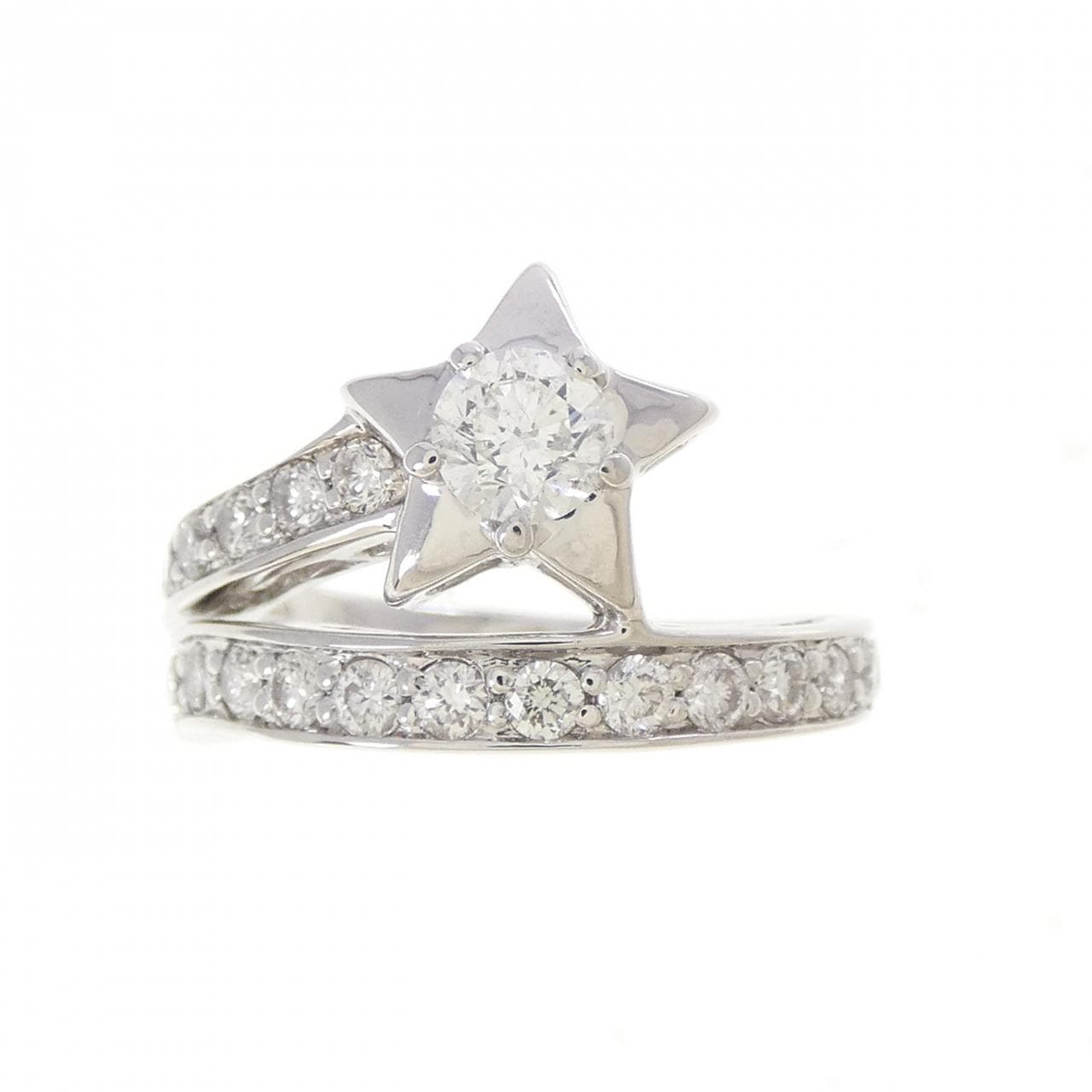 PT900 スター ダイヤモンド リング 0.312CT