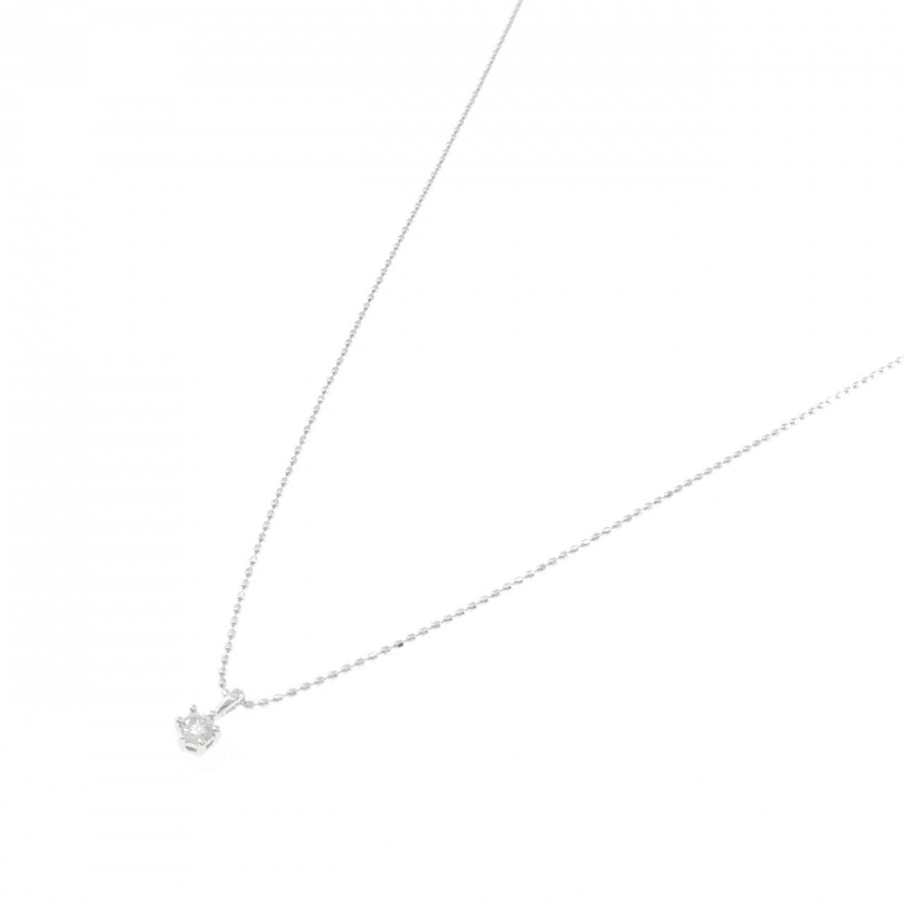 K10WG ダイヤモンド ネックレス 0.1CT