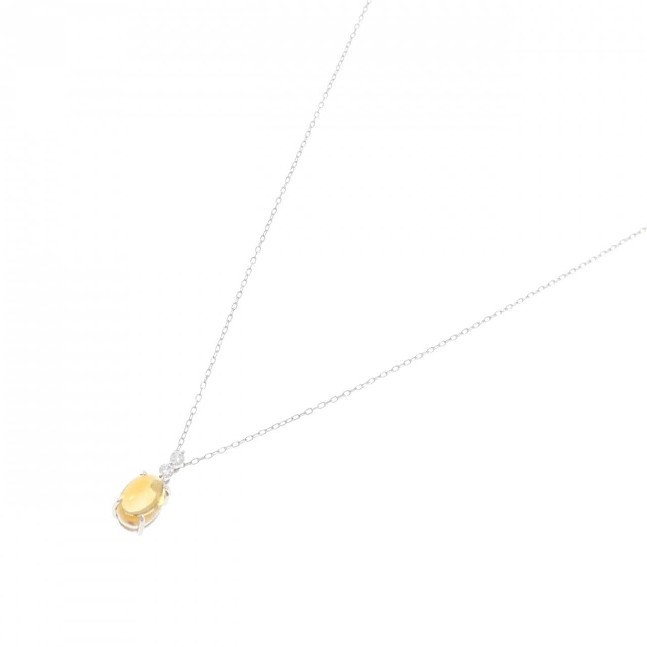 PT900/PT850 シトリン ネックレス 0.90CT