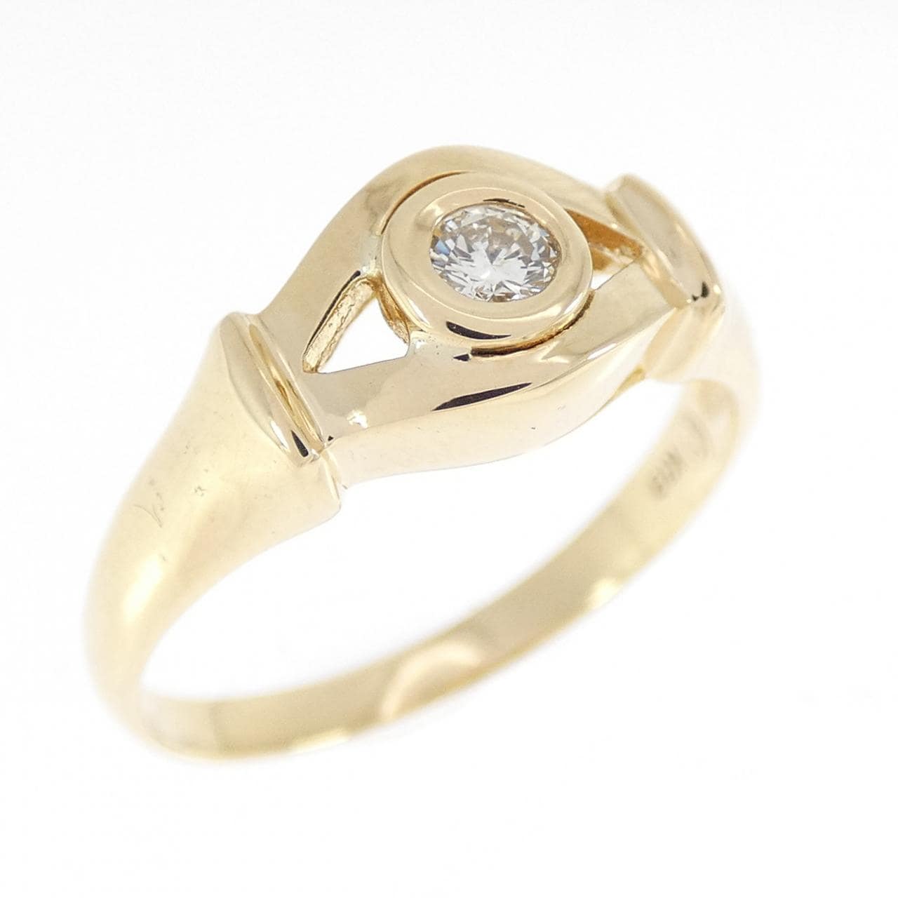 K18YG ダイヤモンド リング 0.09CT