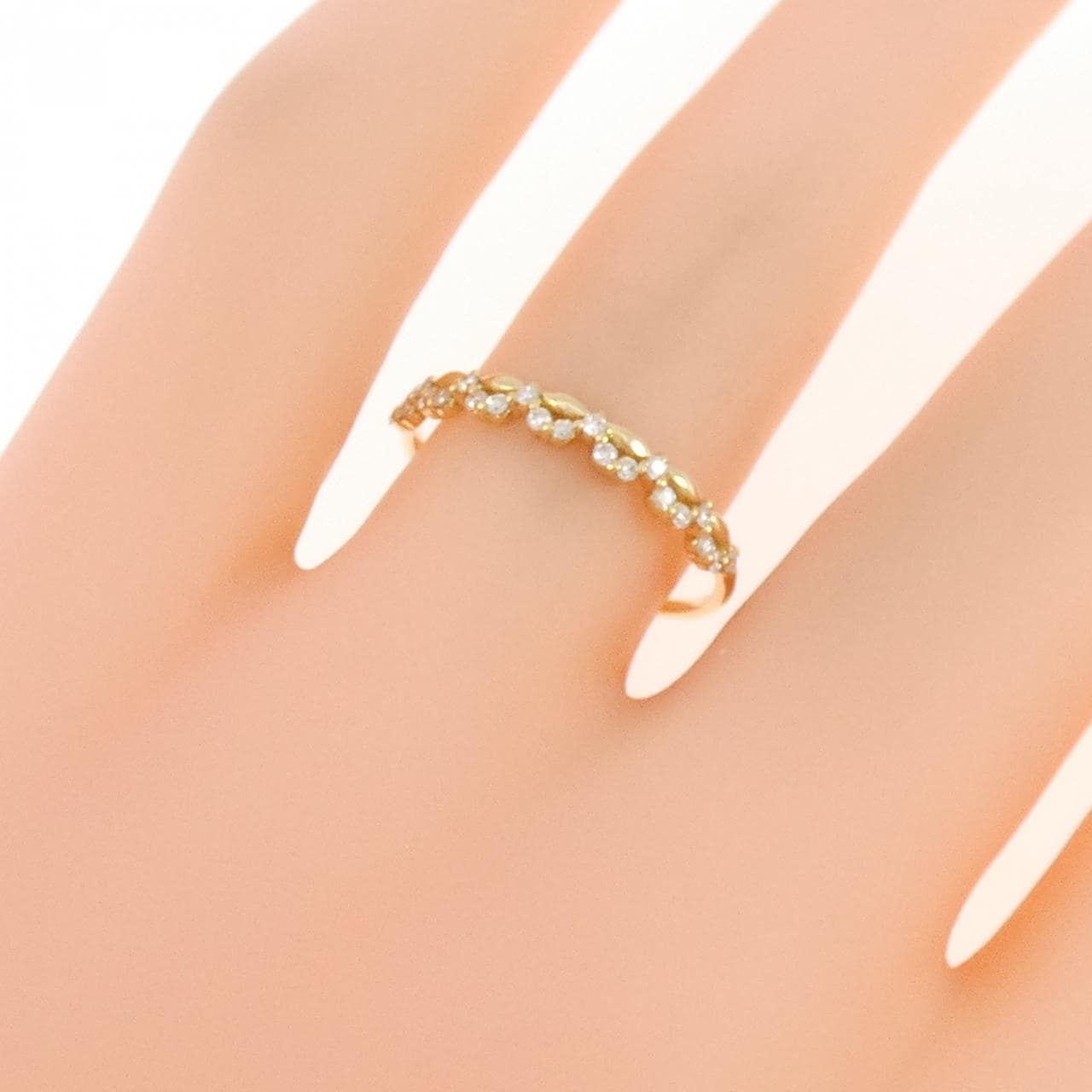 K18YG ダイヤモンド リング 0.11CT