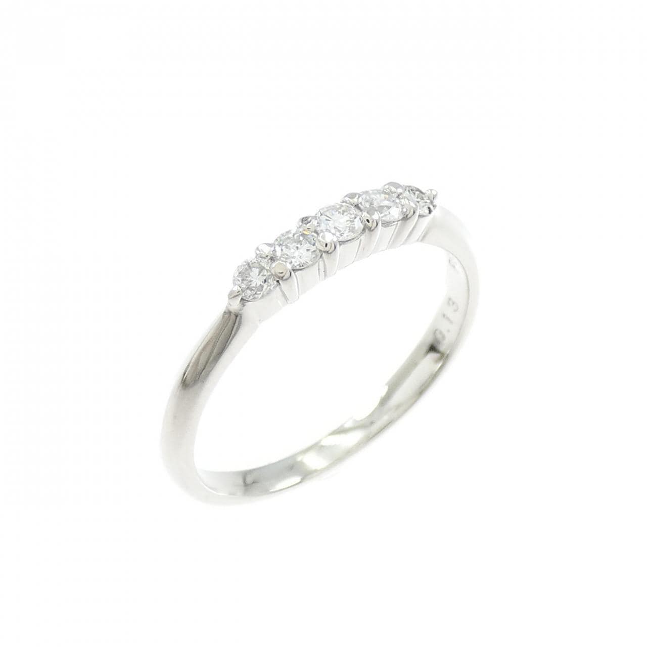 PT900 ダイヤモンド ピンキーリング 0.13CT