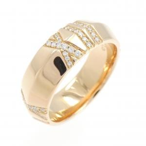 ティファニー アトラス X クローズド ワイド リング 0.20CT